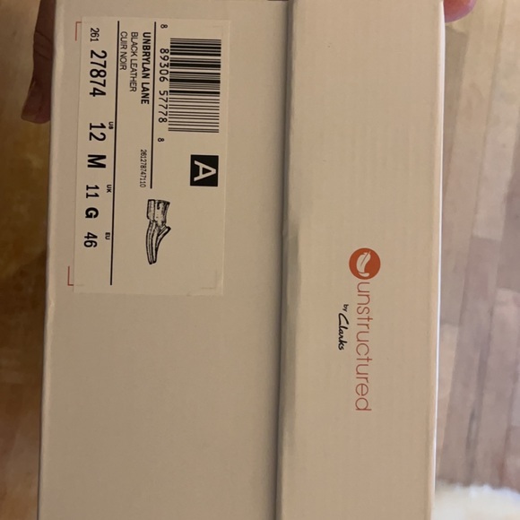 New in box. 12 M Unstructured by Clark’s Unbrylan Lane Black Leather - Picture 8 of 8